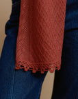 Handmade Crocheted Llama Scarf in Pure Llama Wool