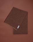 Alpaka Jacquard Schal Artin in Braun