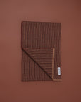 Alpaka Jacquard Schal Artin in Braun