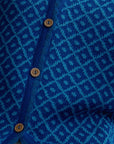Alpaka Cardigan Aura in Blau von Manuela Bedford