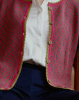 Alpaka Cardigan  Aura  in Fuchsia von Manuela Bedford 