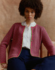 Alpaka Aura Cardigan von Manuela Bedford in Fuchsia