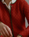Alpaka Cardigan in Orange von Manuela Bedford 