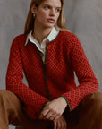 Alpaka Cardigan Aura von Manuela Bedford in Orange