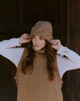 Alpaka Beanie in Braun von Manuela Bedford 