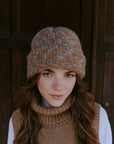Alpaka Beanie in Braun von Manuela Bedford 