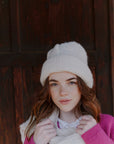 Alpaka Beanie I Natur von Manuela Bedford 
