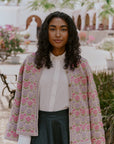 Alpaka Strickjacke in Beige von Manuela Bedford 