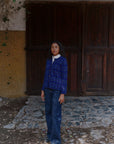 Alpaka Strickjacke in Blau von Manuela Bedford 