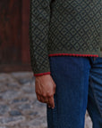 Alpaka Strickjacke in Grün von Manuela Bedford 