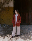 Alpaka Strickjacke in Braun von Manuela Bedford