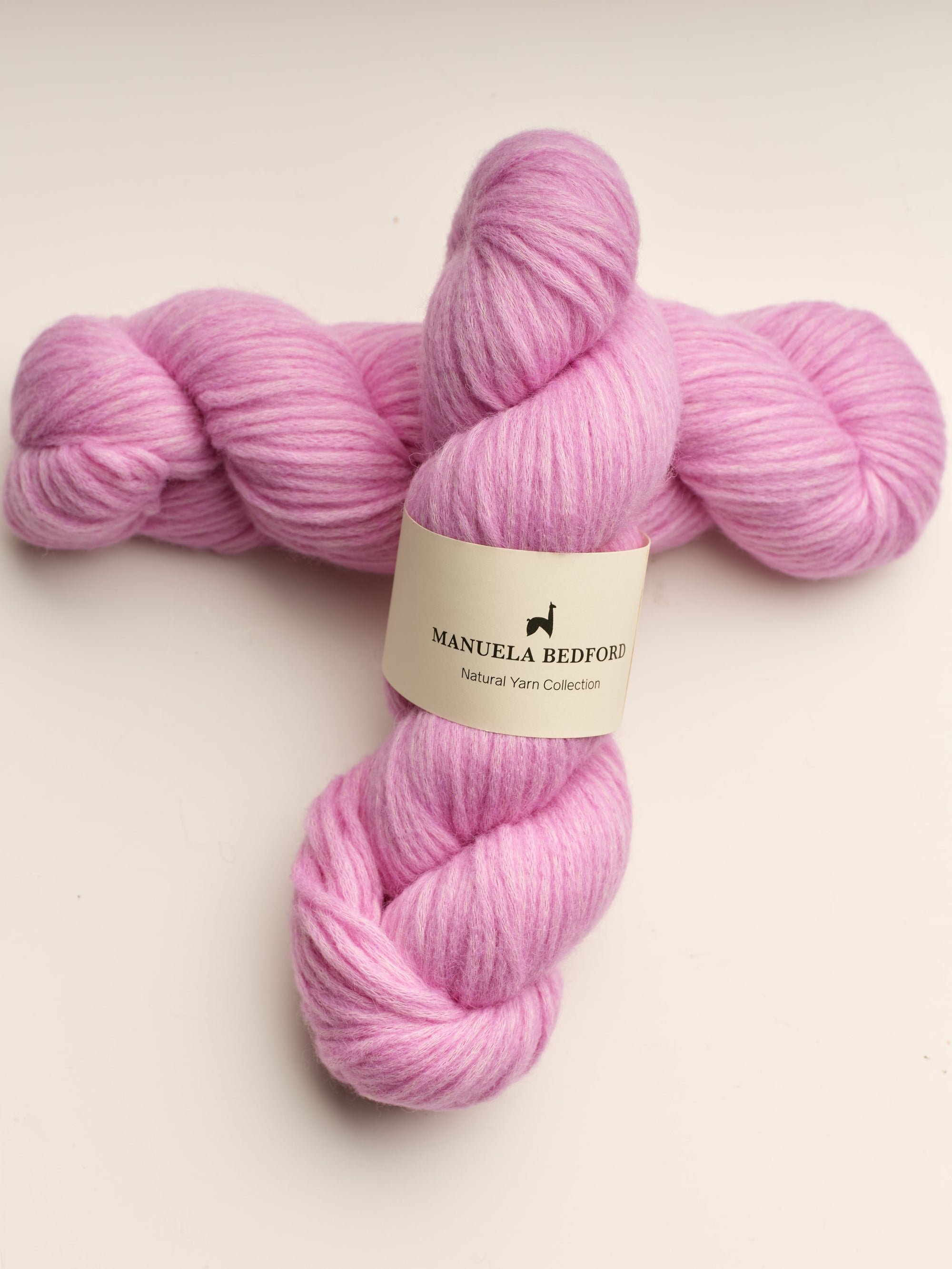 Baby Alpaka Strickgarn von Manuela Bedford in Rosa 