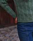 Alpaka Pullover in Grün von Manuela Bedford 