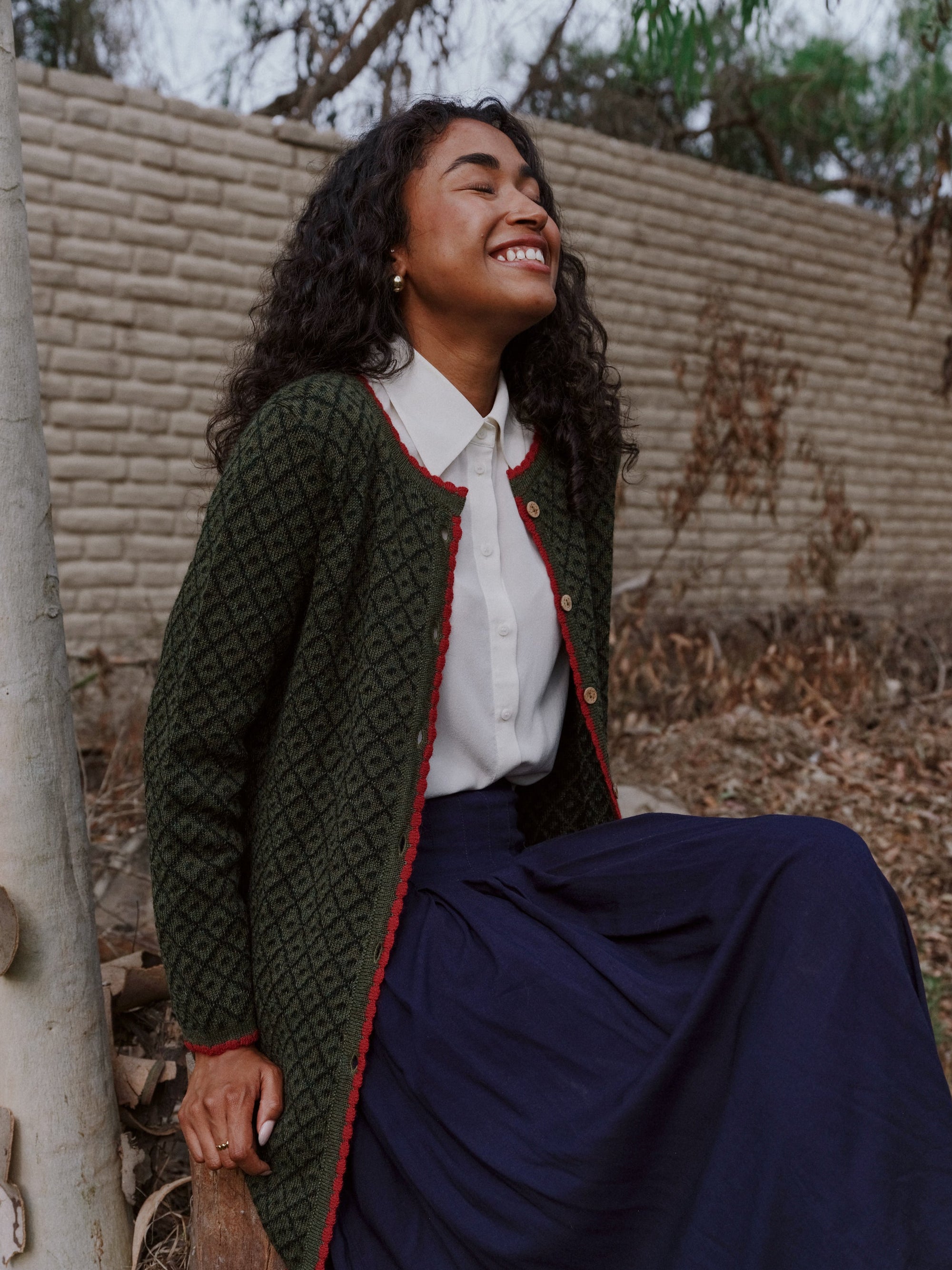 Manuela Bedford Alpaka Strickjacke 100% Alpaka 