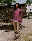 Alpaka Strickjacke von Manuela Bedford in Fuchsia Totale