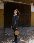 Alpaka Strickjacke Aura in Schwarz von Manuela Bedford 