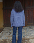 Alpaka Strickpullover Cabelito in Blau von Manuela Bedford