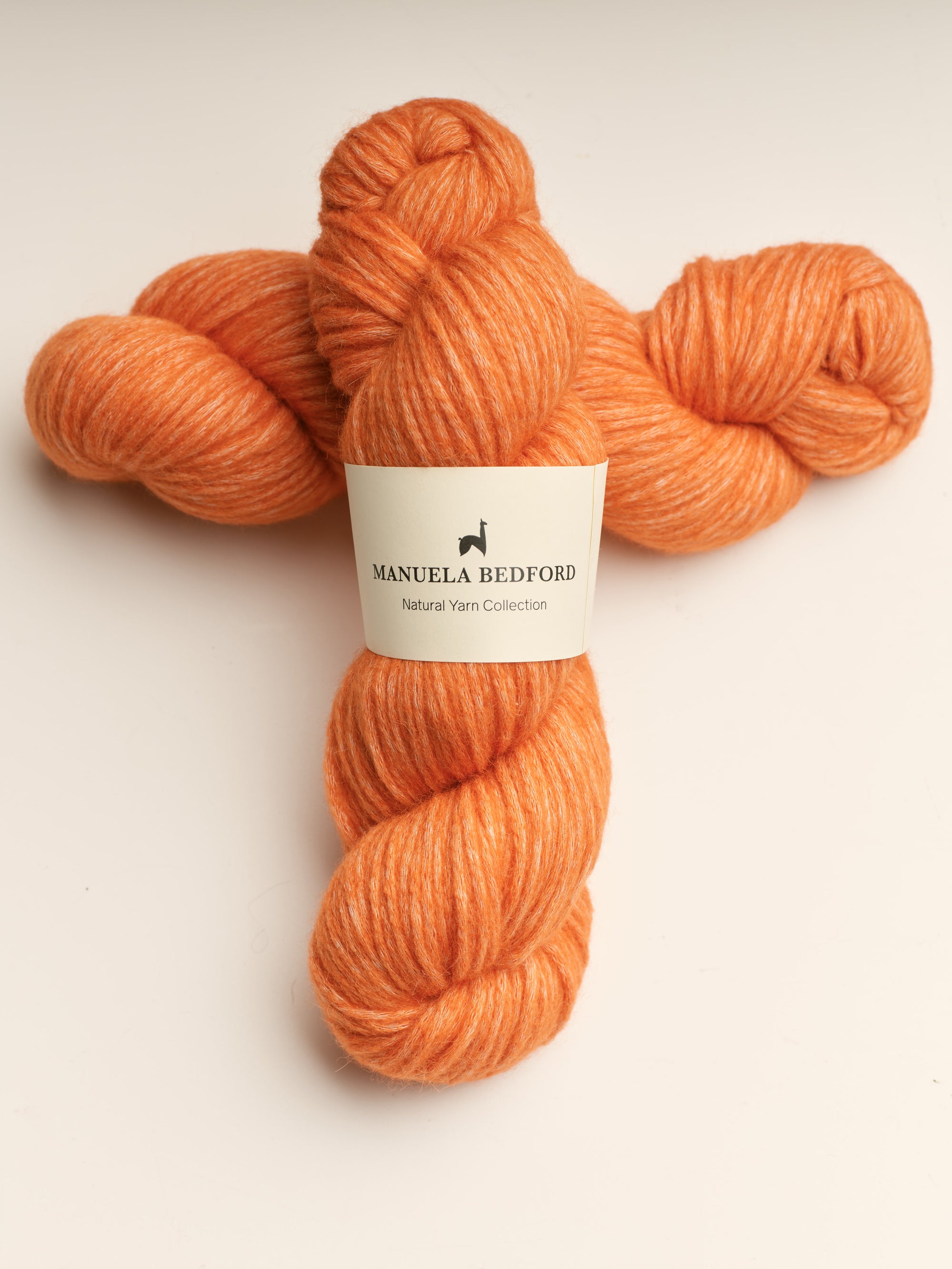 Baby Alpaka Wolle von Manuela Bedford in Orange 