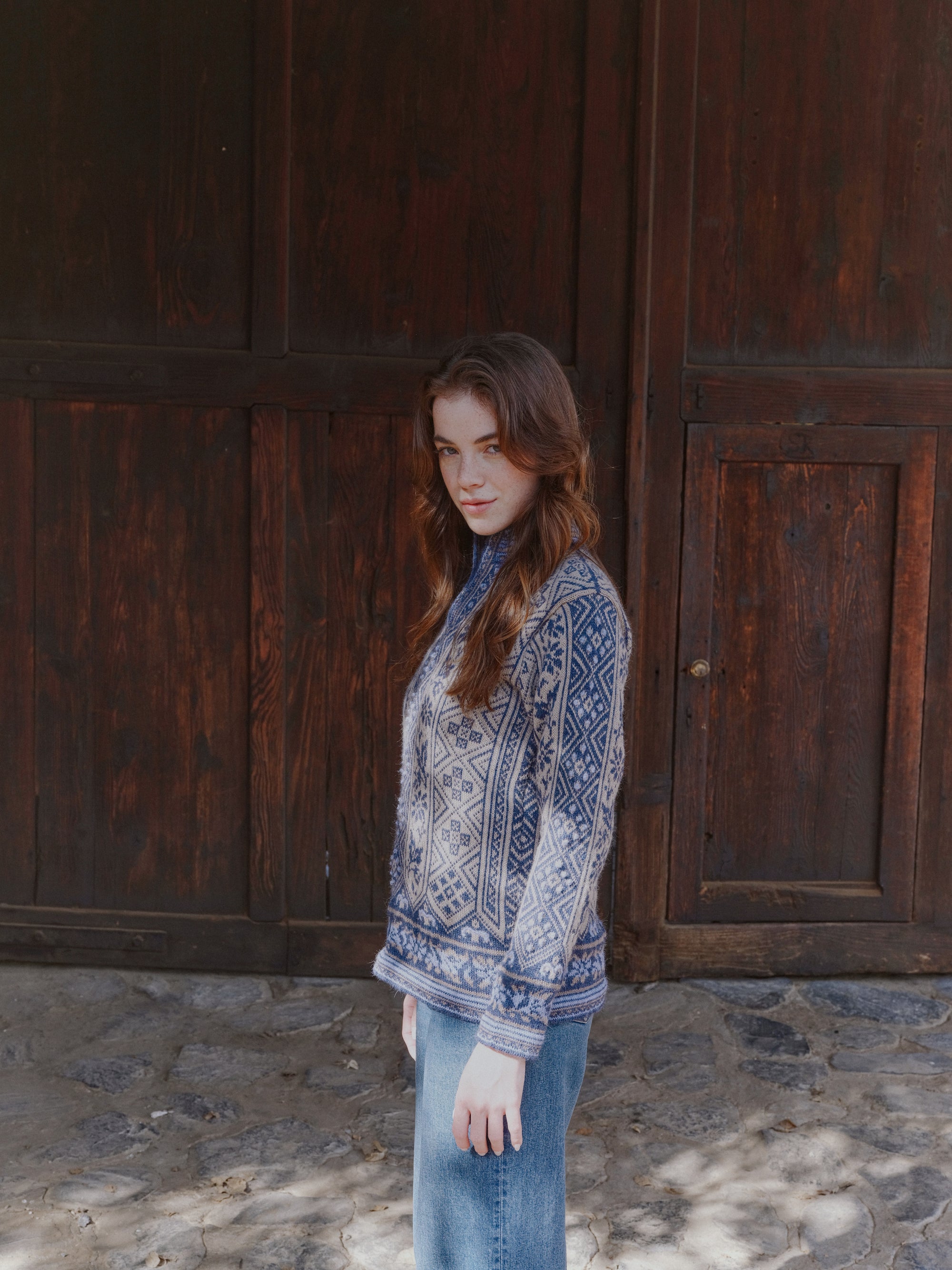 Alpaka Zipper Pullover von Manuela Bedford