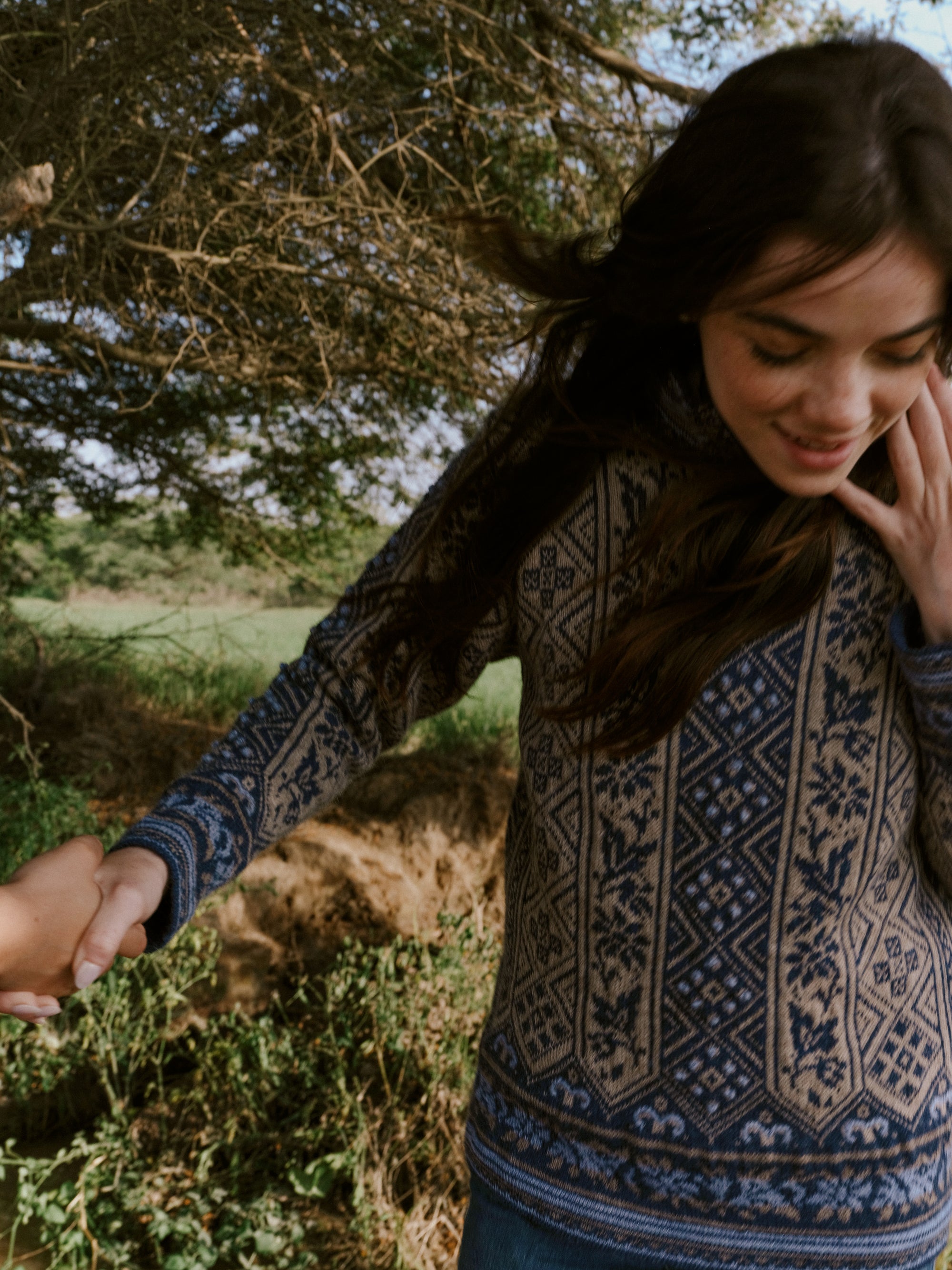 Alpaka Zipper von Manuela Bedford Nahansicht