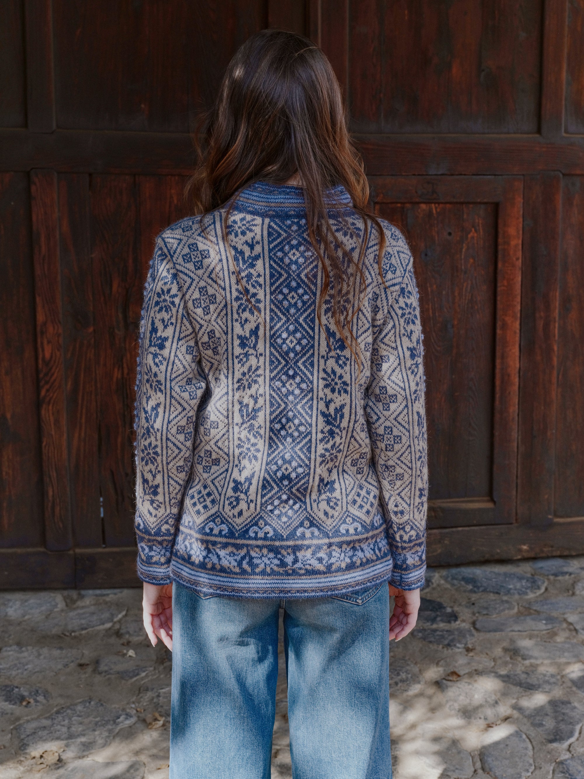 Alpaka Zipper Strick Pullover von Manuela Bedford 