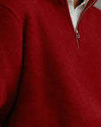 Alpaka Troyer Pullover in Rot von Manuela Bedford 