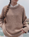Alpaka Pullover Vero in Braun von Manuela Bedford