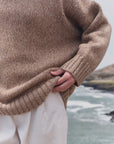 Alpaka Pullover Vero in Braun von Manuela Bedford