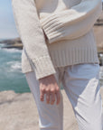 Alpaka Pullover Vero in Ecru von Manuela Bedford