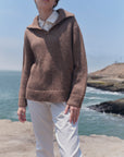 Alpaka Pullover Viacha in Braun von Manuela Bedford