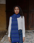 Alpaka Alma Schal in Blau von Manuela Bedford