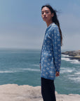 Alpaka Strickjacke ANA in Hellblau von Manuela Bedford