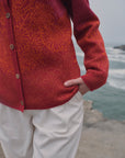Alpaka Strickjacke JULI in Rot von Manuela Bedford