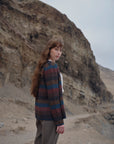 Alpaka Strickjacke Zigzag Andres in Brauntönen von Manuela Bedford