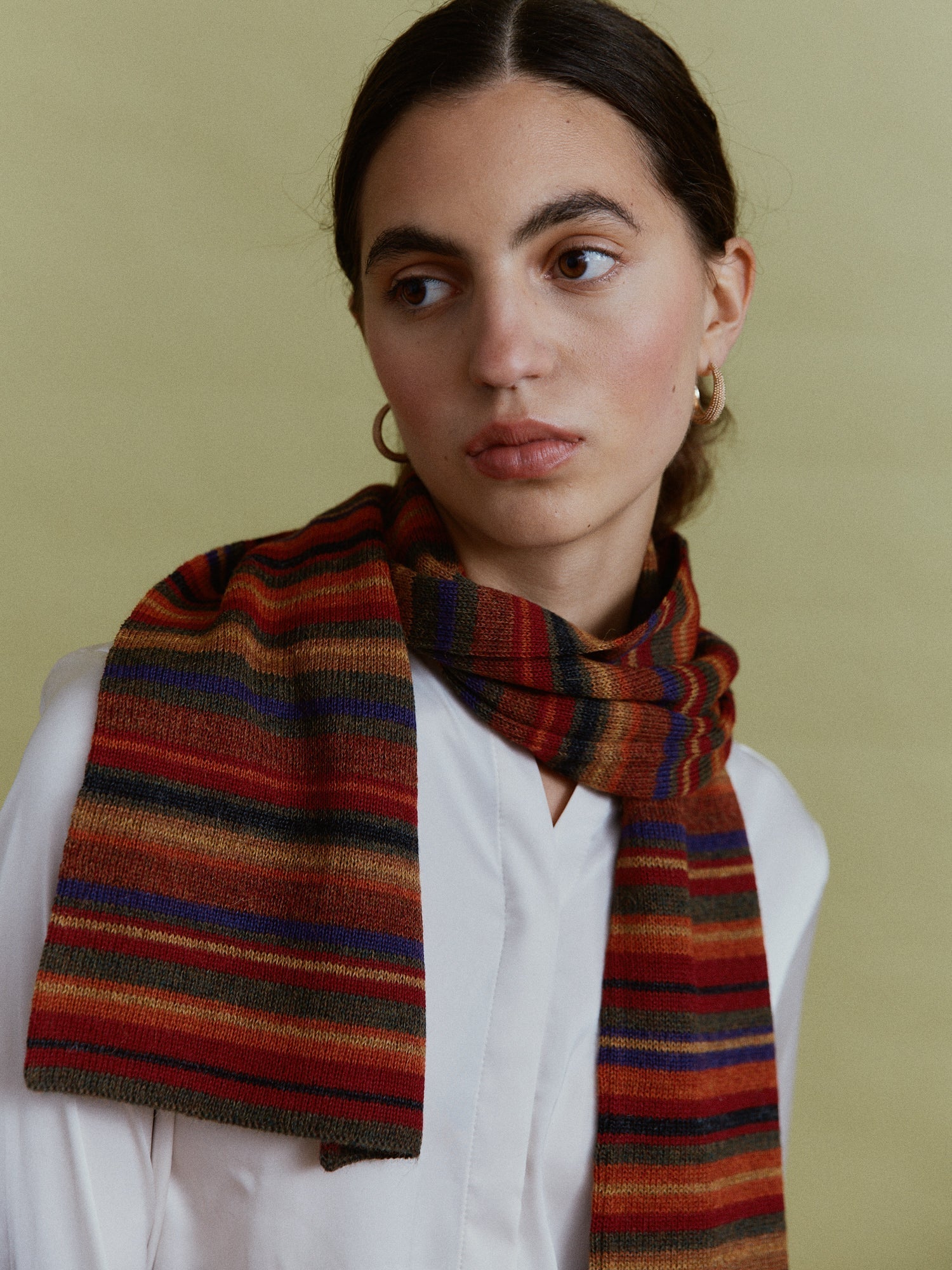 Alpaka Schal Terra in Brauntönen als Accessoire von Manuela Bedford