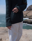 Alpaka Troyer Pullover in Grün von Manuela Bedford