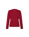 Alpaka-Cardigan Camila in Fuchsia von Manuela Bedford – freigestellte Rückansicht.