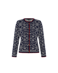 Alpaka Cardigan Camila in Marine Detailansicht