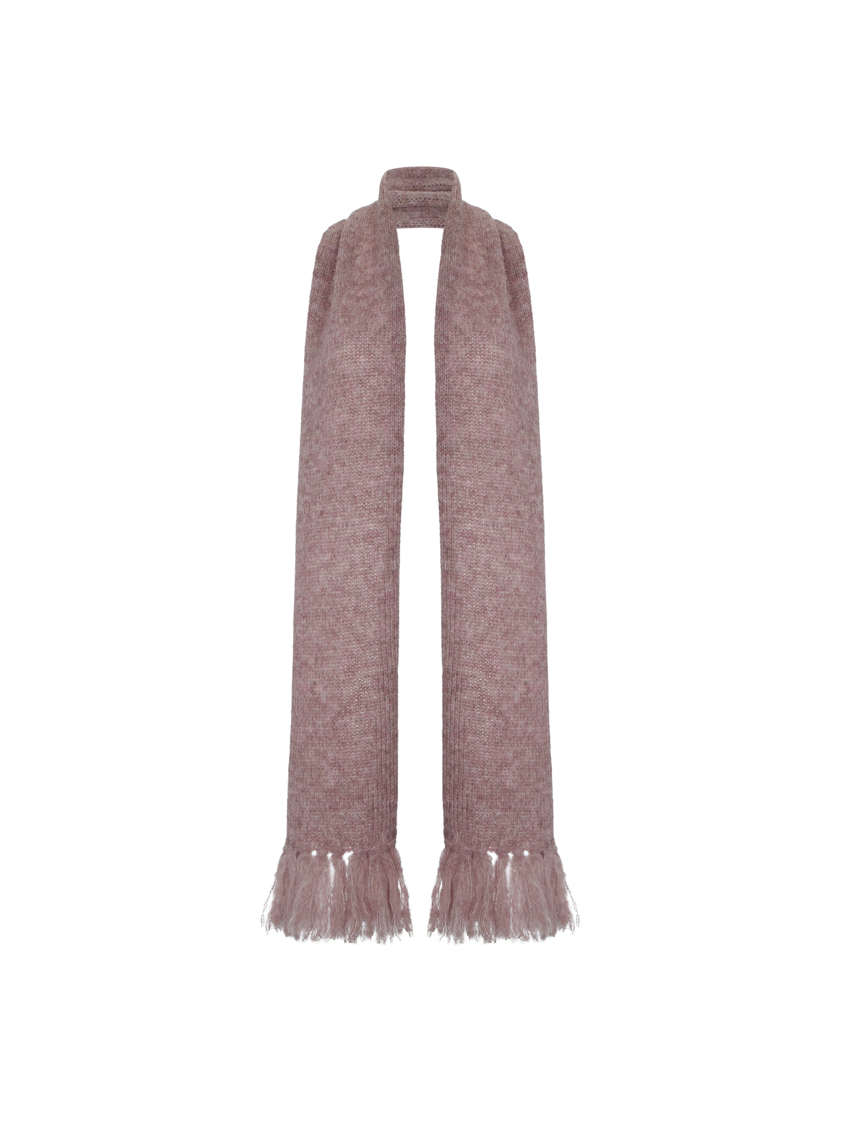 Weicher Rosé Alpaka Schal als Accessoire