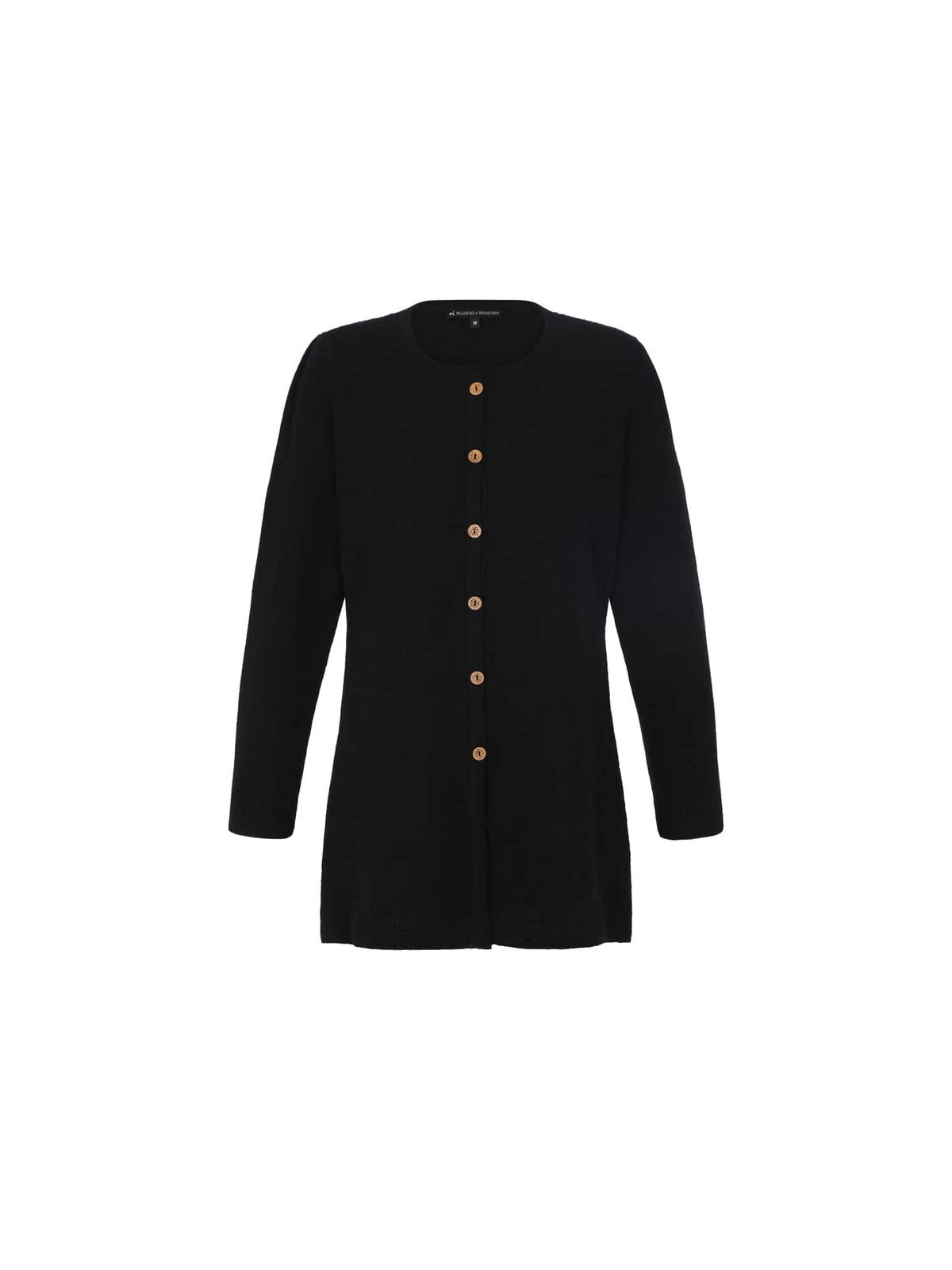 Alpaka Strickjacke in Schwarz aus reiner Alpakawolle von Manuela Bedford