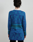 Alpaka Cardigan in Blau von Manuela Bedford