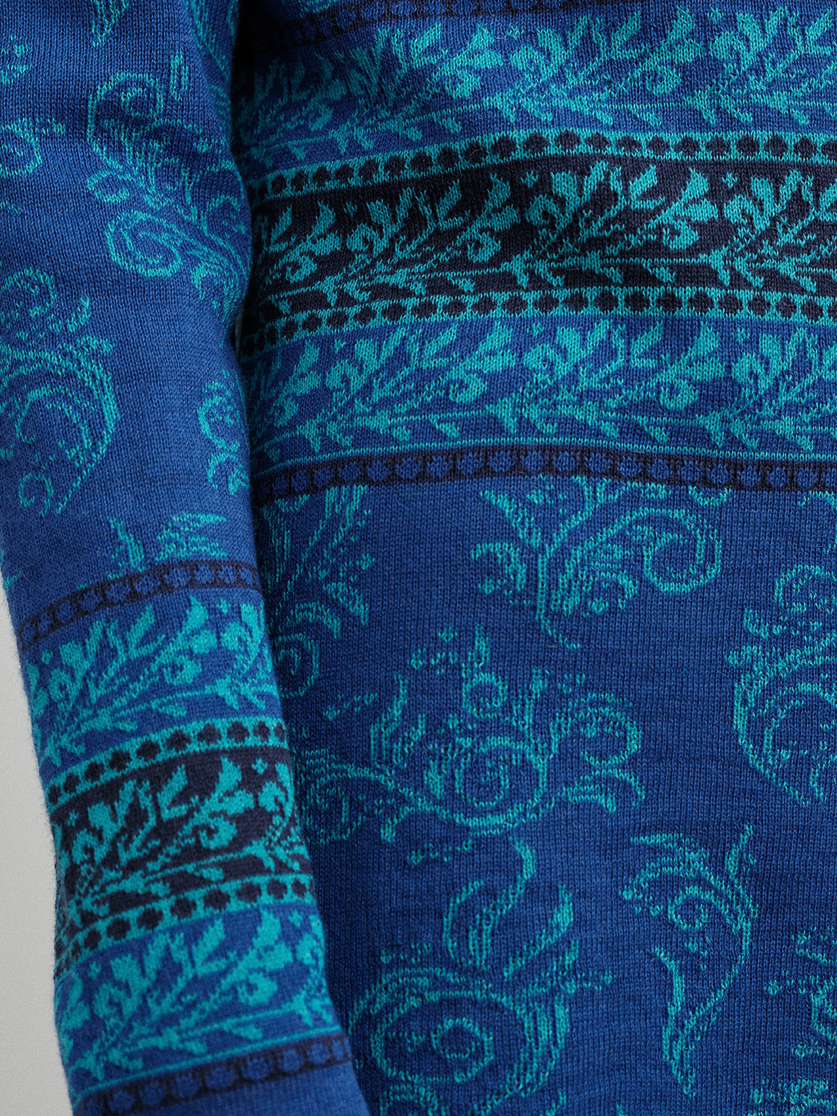 Alpaka Cardigan in Blau von Manuela Bedford