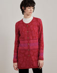 Alpaka Cardigan in Rot von Manuela Bedford