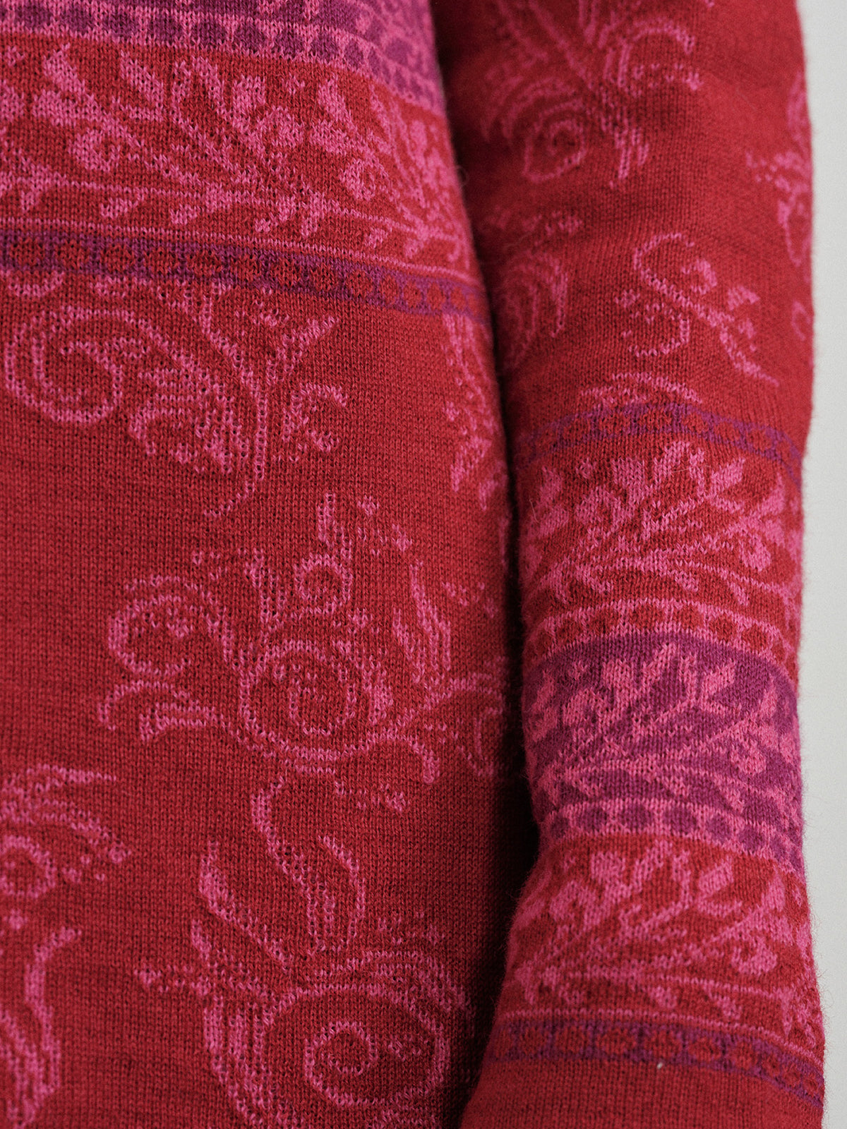 Alpaka Cardigan in Rot von Manuela Bedford