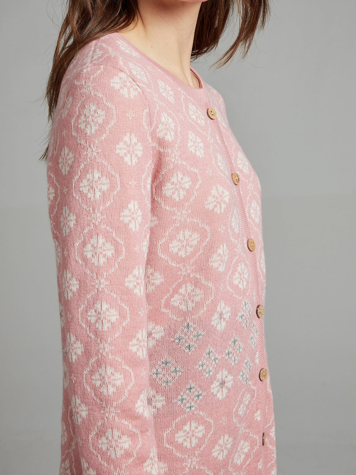 Lange Alpaka Strickjacke aus Baby Alpaka von Manuela Bedford