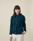 Cruz Boucle Alpaka Strickjacke von Manuela Bedford