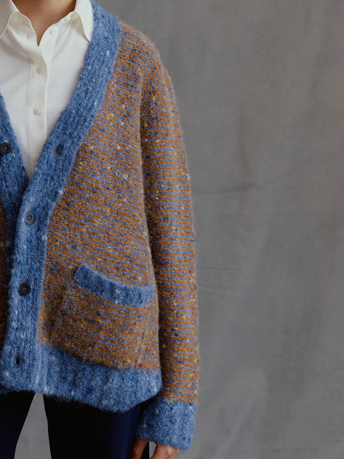Vero Alpaka Strickjacke in Multicolor von Manuela Bedford