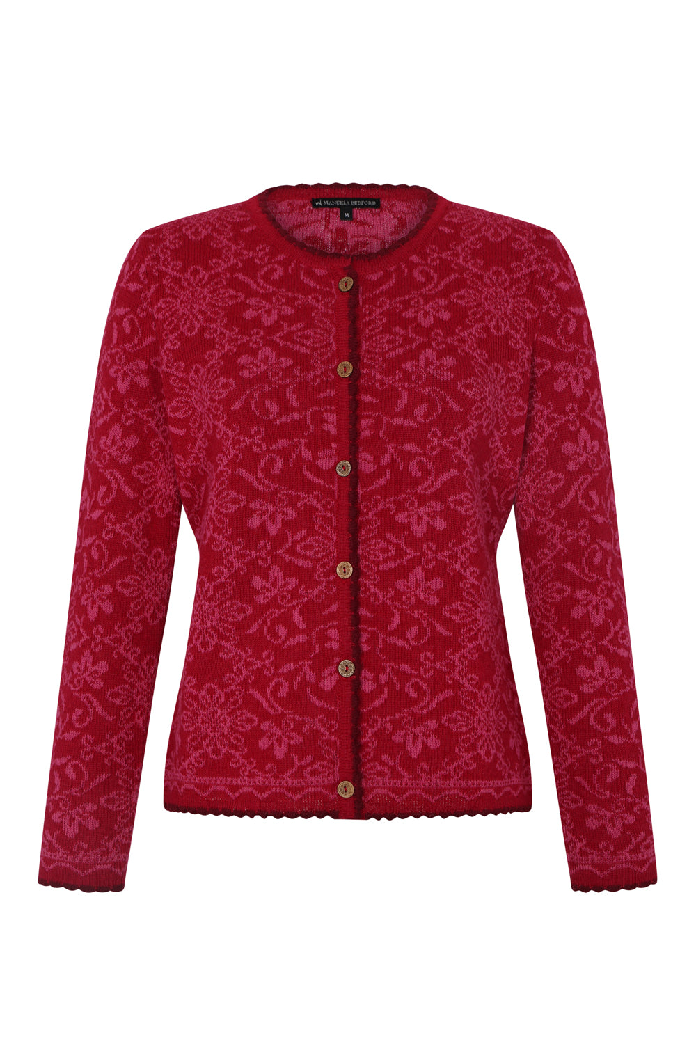 Camila Cardigan in Fuchsia aus 100% Alpaka Wolle