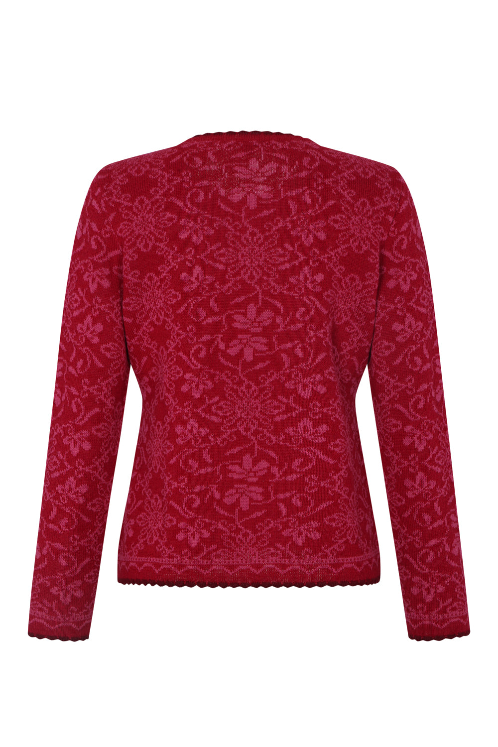 Camila Cardigan in Fuchsia aus 100% Alpaka Wolle