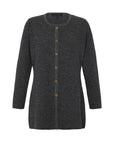 Alpaka Strickjacke in Grau - aus 100% Baby Alpaka - Manuela Bedford